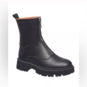 French connection zippered combat boot